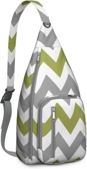 Boho Abstract Crossbody Bag Daypack for Women Men Lightweight Waterproof Sling Bag Backpack Hiking Cycling