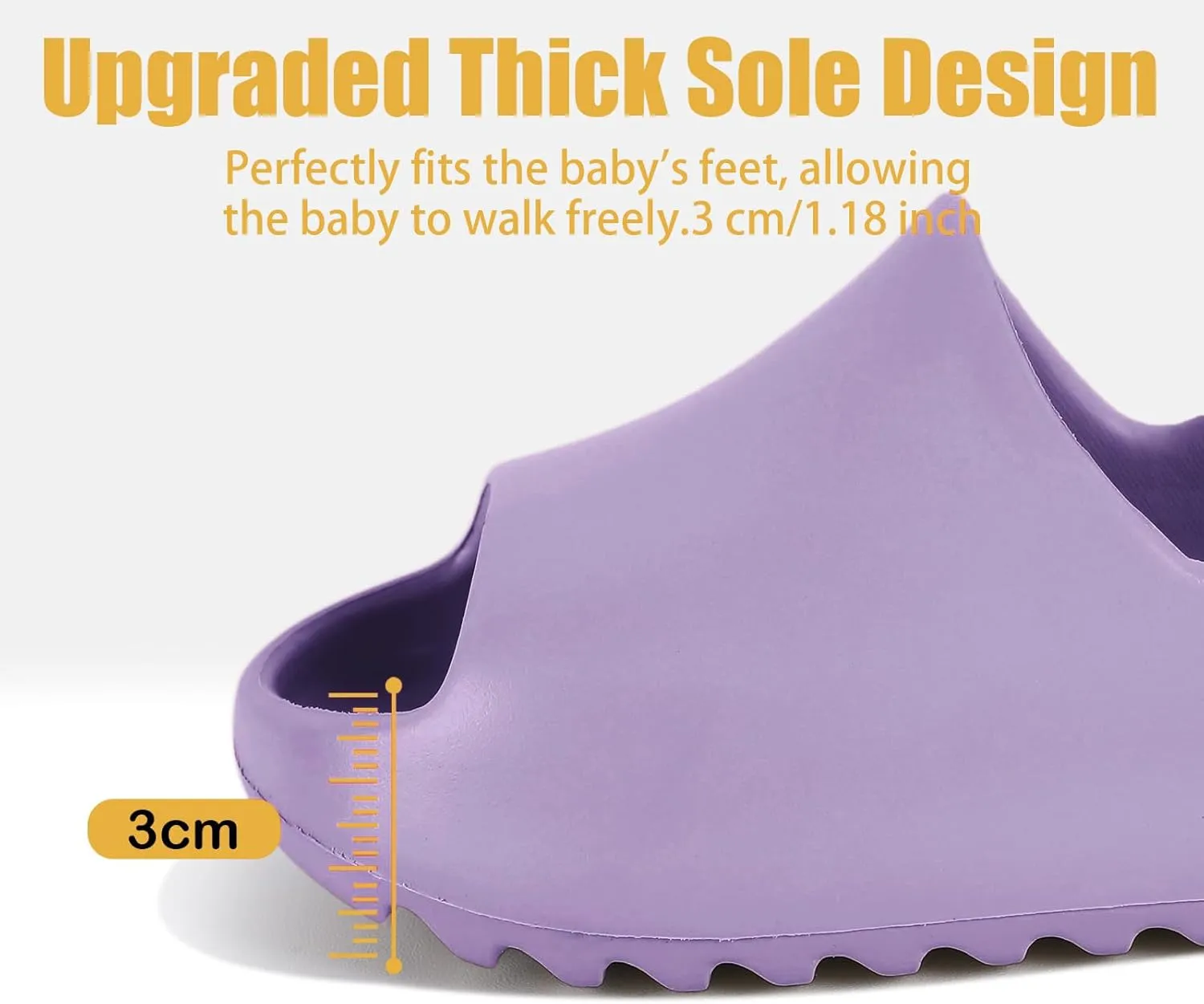 bolukets Toddler Little Kids Slides Sandals, Summer Slip On Lightweight Slippers for Boys and Girls, Beach Pool Anti-Slip Water Shoes Indoor Outdoor Sandals