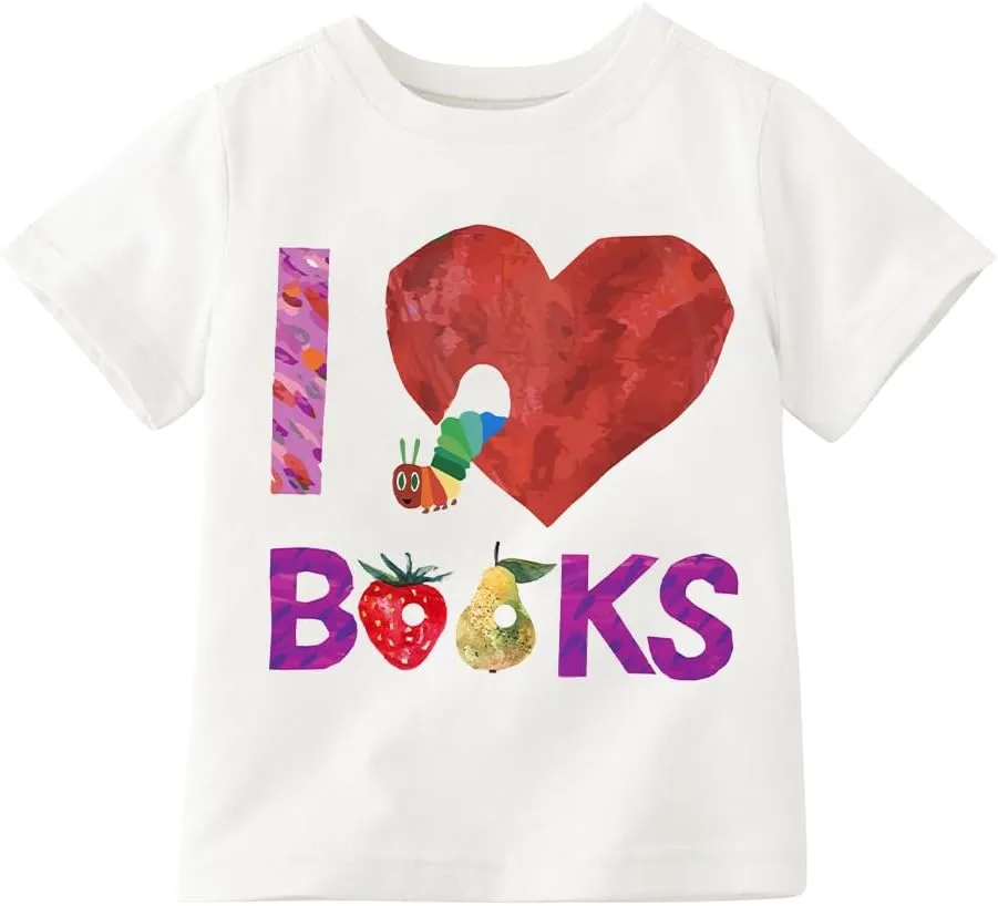 Book Shirts for Boys Girls Kids Toddler Reading T Shirts Short Sleeve Cute Children's Books Tee Funny Cartoon Image Tops