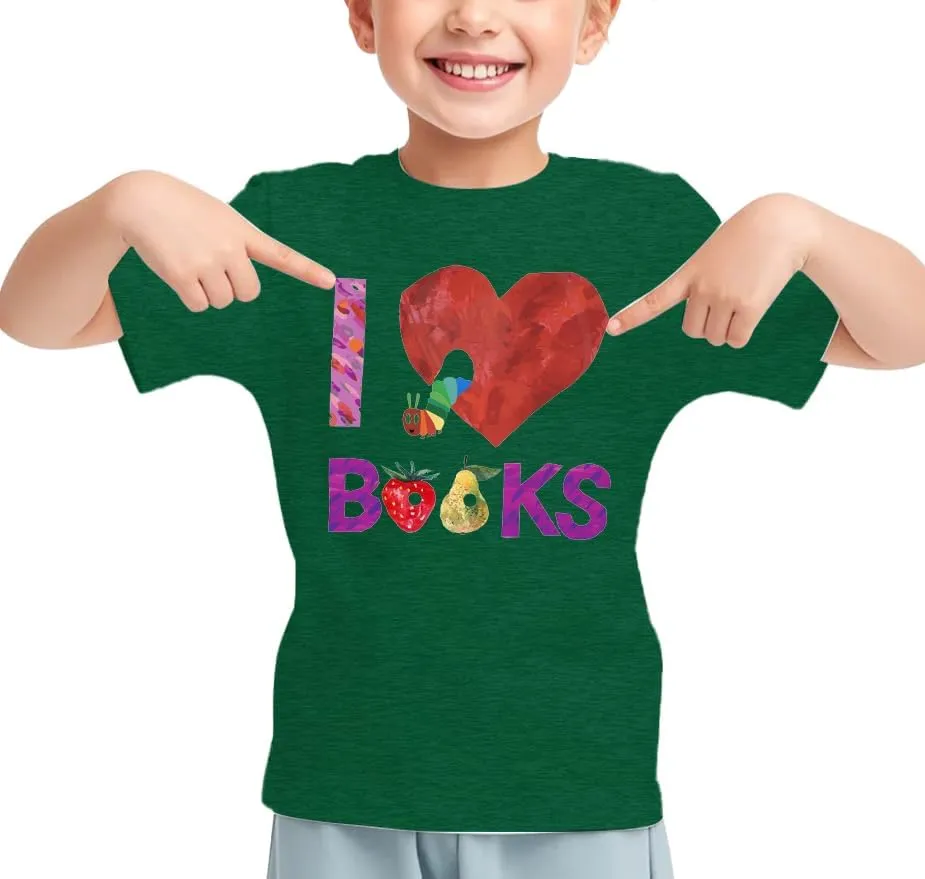 Book Shirts for Boys Girls Kids Toddler Reading T Shirts Short Sleeve Cute Children's Books Tee Funny Cartoon Image Tops