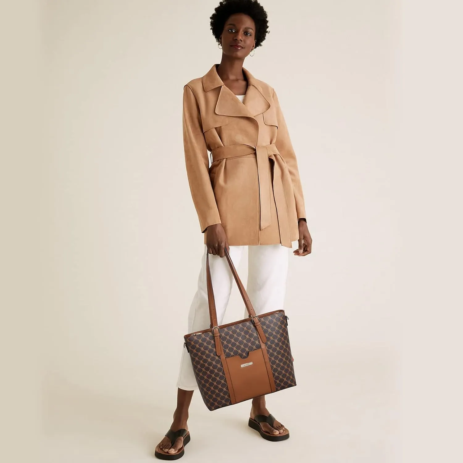 BOSTANTEN Womens Leather Laptop Tote Office Shoulder Handbag Vintage Briefcase 15.6 inch Computer Work Purse