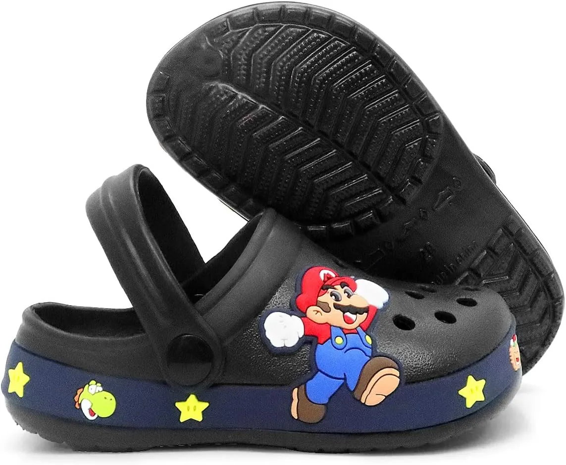 Boys Girls Clogs Cute Cartoon Toddler Garden Clogs Slip On Water Shoes Beach Slippers Sandals Children Slides