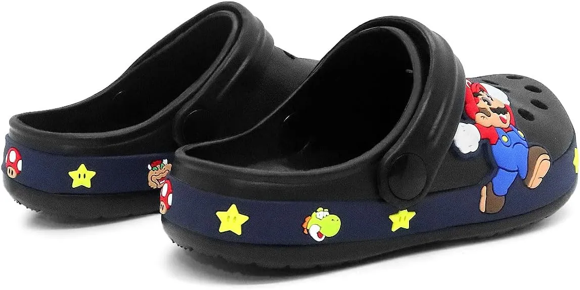 Boys Girls Clogs Cute Cartoon Toddler Garden Clogs Slip On Water Shoes Beach Slippers Sandals Children Slides