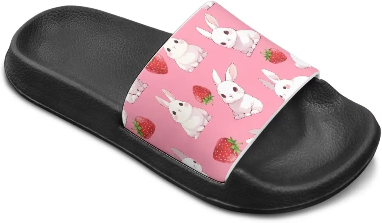 Boys Girls Slip On Slippers Cartoon Open Toe Design Comfortable Living Room Sandals for Beach Days Funny