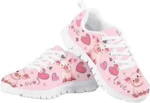 Boys Girls Tennis Shoes Fashion Breathable Running Sneakers Anti-Skid Soft Elastic Shock Absorption Gym Shoe for Outdoor Indoor US Little Kid 11-13 Big Kid 1-5 White Sole