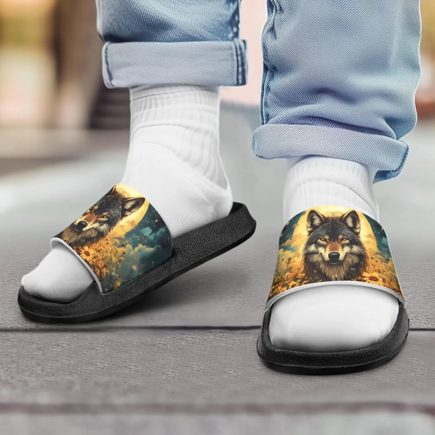 Boys Slides Non-slip Toddler Boys Cute Shower Slippers Toddler Flip Flops Beach Pool Sandals Play Family Gatherings Outdoor