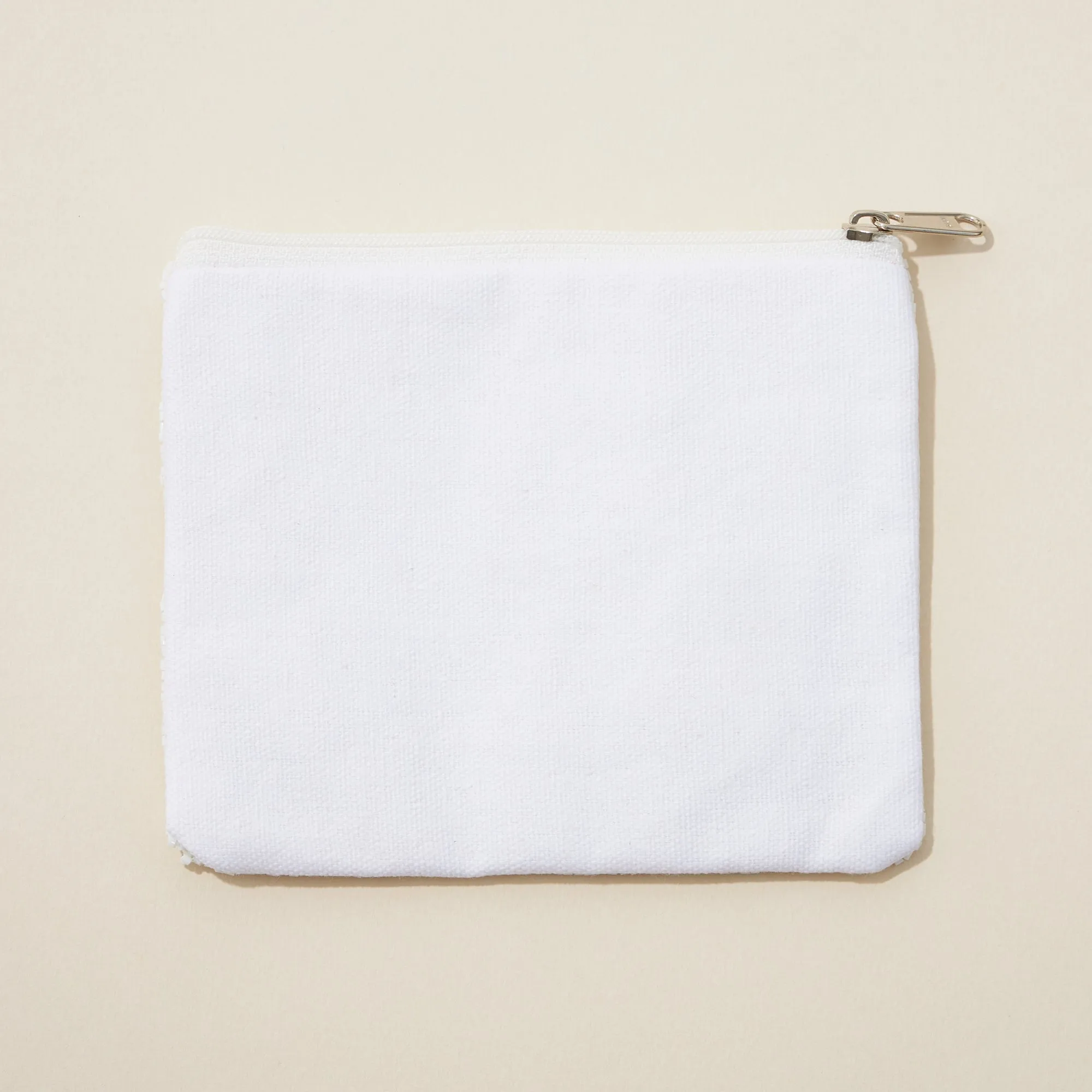 BRIDE Seed Bead Canvas Coin Pouch