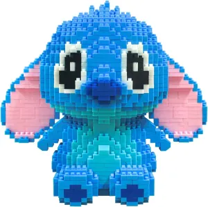 Building Bricks 1700  Pieces Set - Classic Cartoon Characters Building Blocks - Mini Building Block for Boys Girls & Adults (Blue)