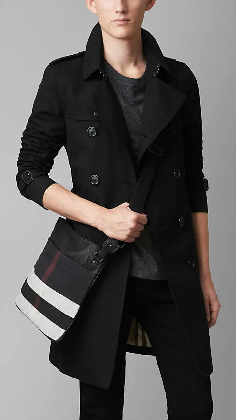 Burberry - Canvas Check Crossbody Bag