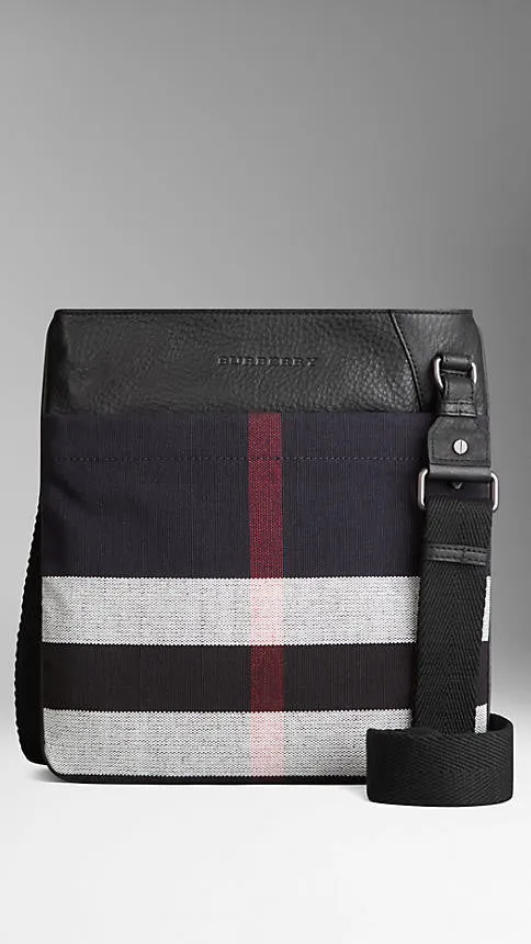 Burberry - Canvas Check Crossbody Bag