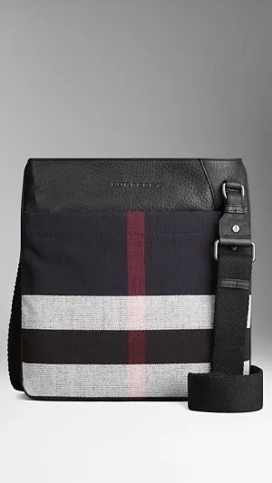 Burberry - Canvas Check Crossbody Bag