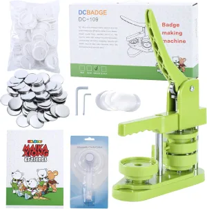 Button Maker Machine 58mm (2.25 in) Installation-Free, DIY Button Pin Maker Machine, Button Badge Press Machine with Free 100pcs Button Maker Supplies & Pictures & Circle Cutter & Magic Book