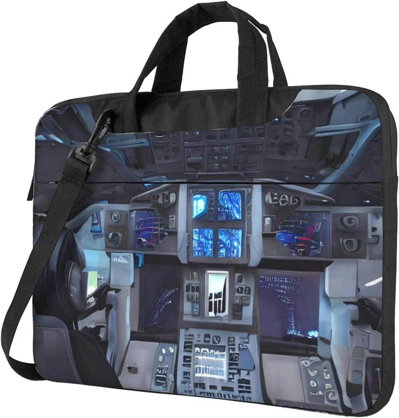 Cabin Of The Future Ultra-Thin Waterproof Laptop Bag With Shoulder Strap And Handle For Daily Business Trips13 Inch