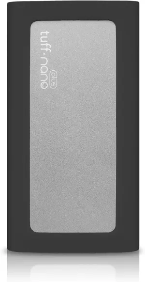 CalDigit Tuff Nano Plus 2TB - Compact Rugged IP67 Waterproof USB-C 3.2 Gen 2 10Gb/s External NVME SSD, Compatible with Thunderbolt 4 Mac and PC, Up to 1055MB/s (2TB Nano Plus, Charcoal Black)
