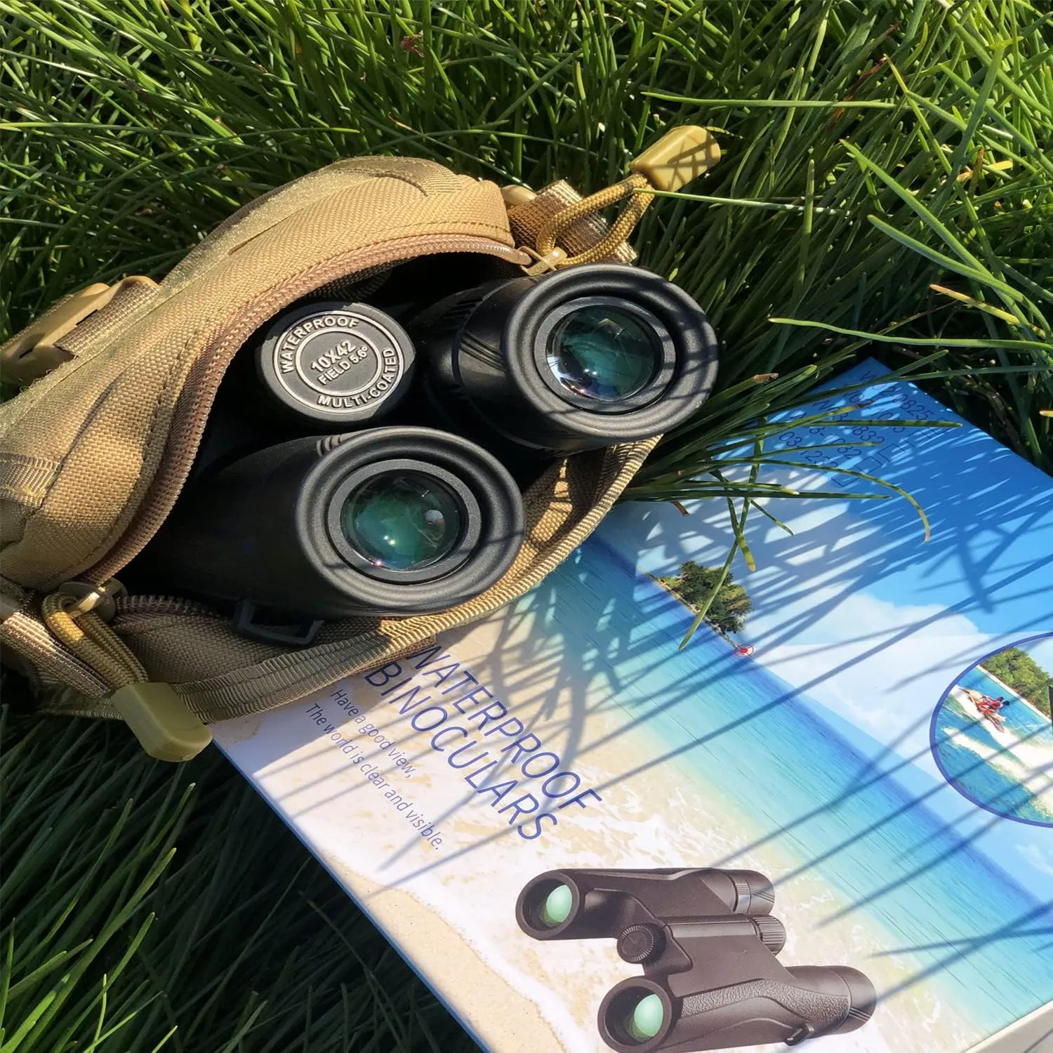 Camo Binocular & Rangefinder Case,Life Waterproof, Inside the Foam Cushion Shockproof, Suitable for Hunting Hiking Travel to Carry（Binoculars Below 42mm for General Use）