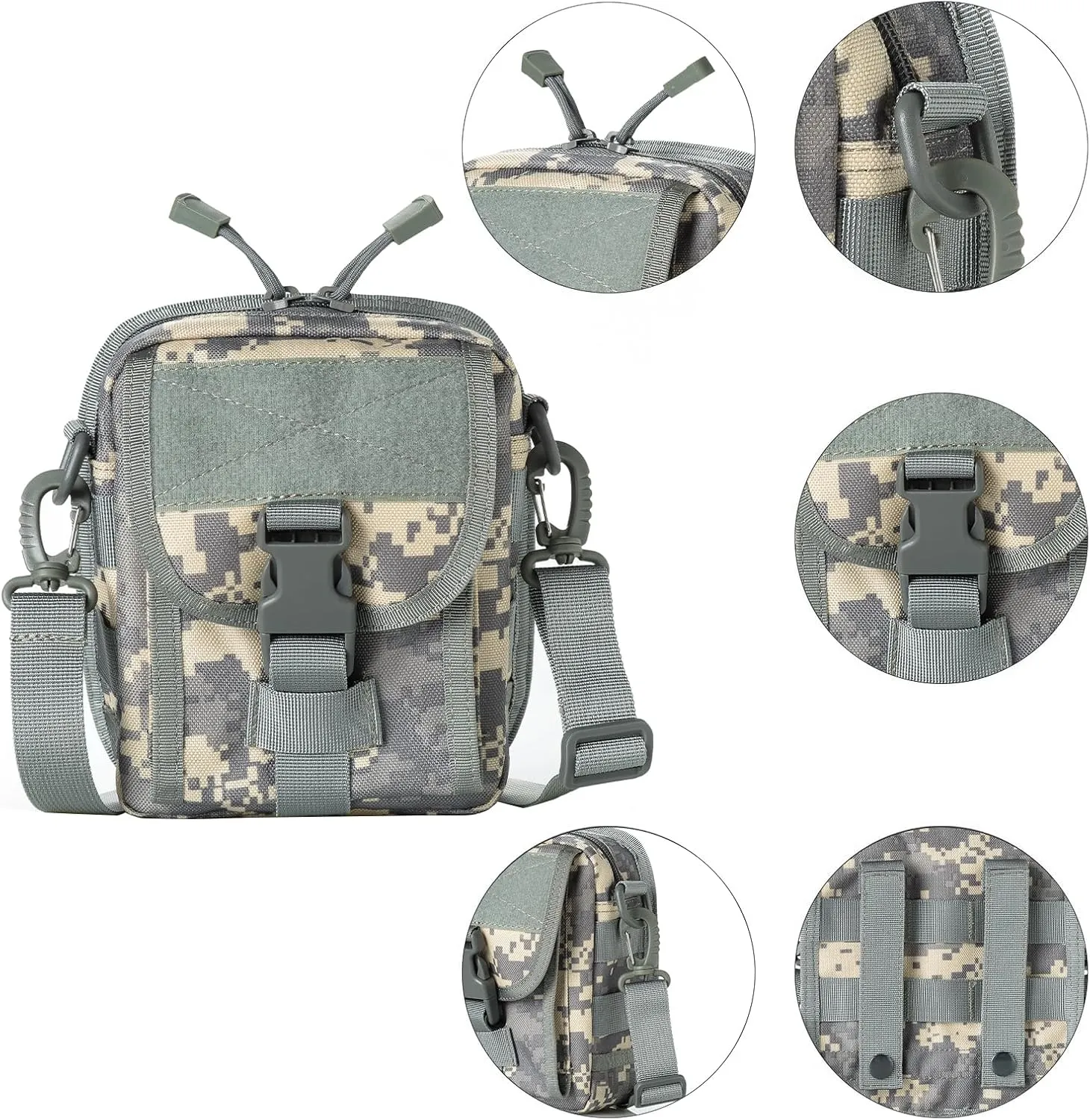 Camo Binocular & Rangefinder Case,Life Waterproof, Inside the Foam Cushion Shockproof, Suitable for Hunting Hiking Travel to Carry（Binoculars Below 42mm for General Use）