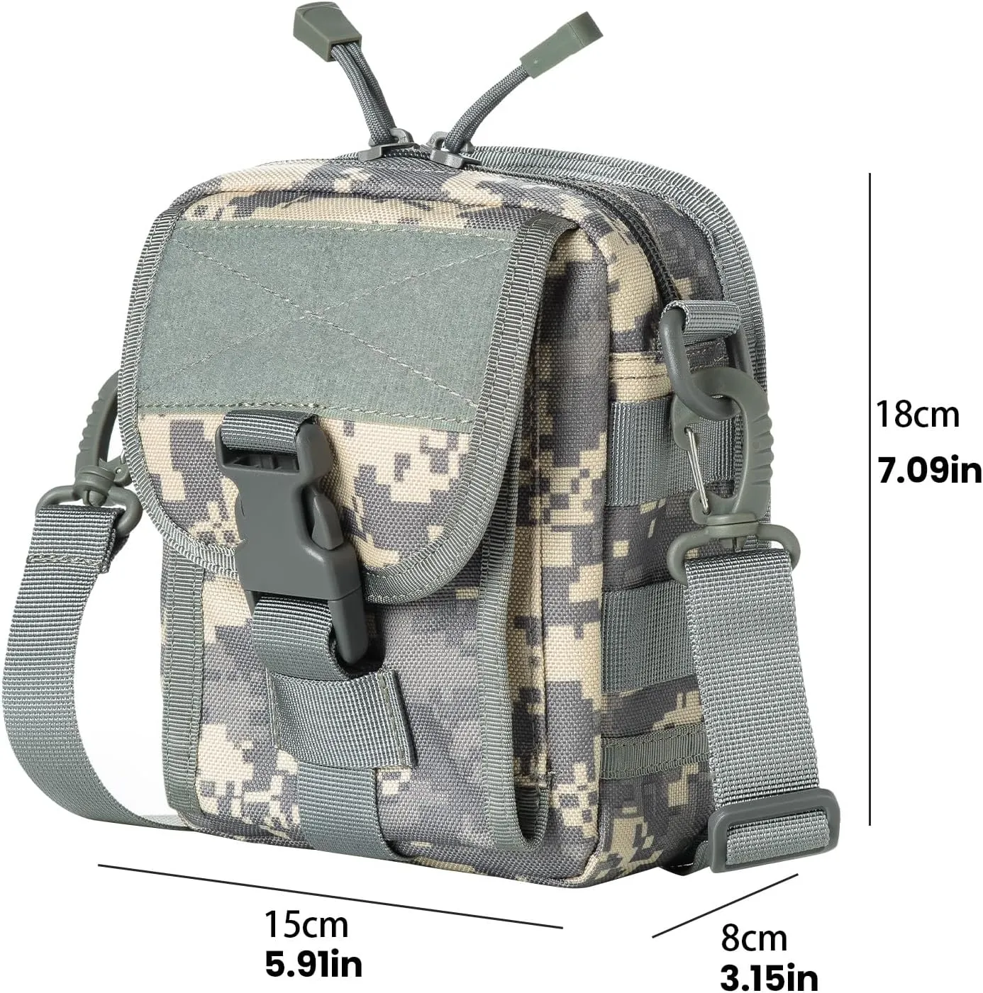 Camo Binocular & Rangefinder Case,Life Waterproof, Inside the Foam Cushion Shockproof, Suitable for Hunting Hiking Travel to Carry（Binoculars Below 42mm for General Use）