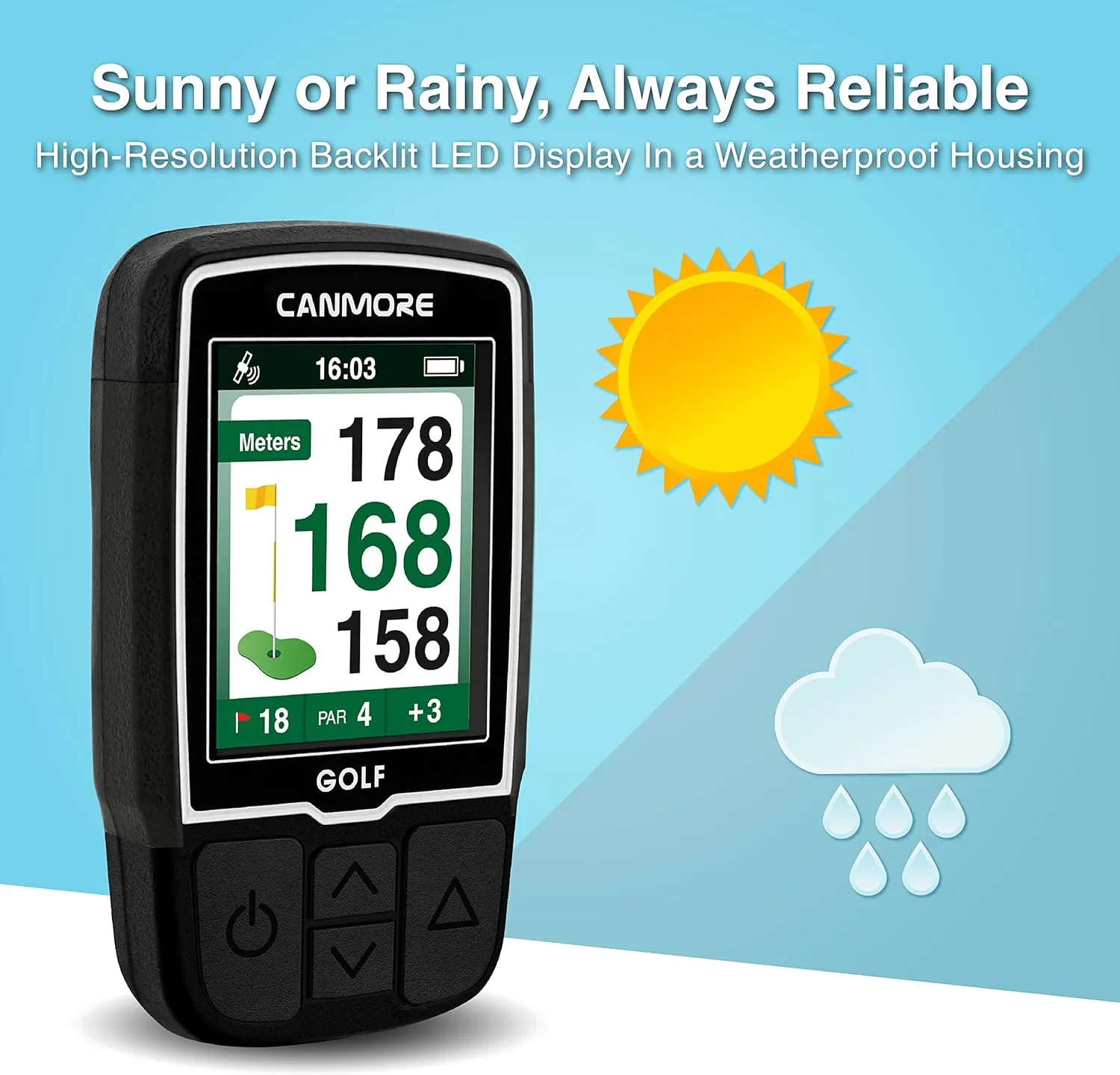CANMORE Preceding HG200 Handheld GPS Golf Device (Orange_Preceding)