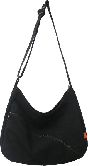Canvas Hobo Crossbody Bag for Women, Casual Shoulder Bag, Tote Bag, Messenger Bag, Cross Body Bag for School and Work