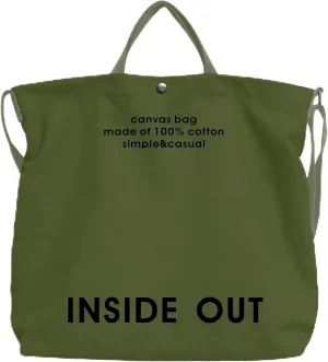 Canvas Tote Bag for Women - inside out Bag Large Canvas Crossbody Handbag Shoulder Bag for Work Travel Casual