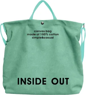 Canvas Tote Bag for Women - inside out Bag Large Canvas Crossbody Handbag Shoulder Bag for Work Travel Casual