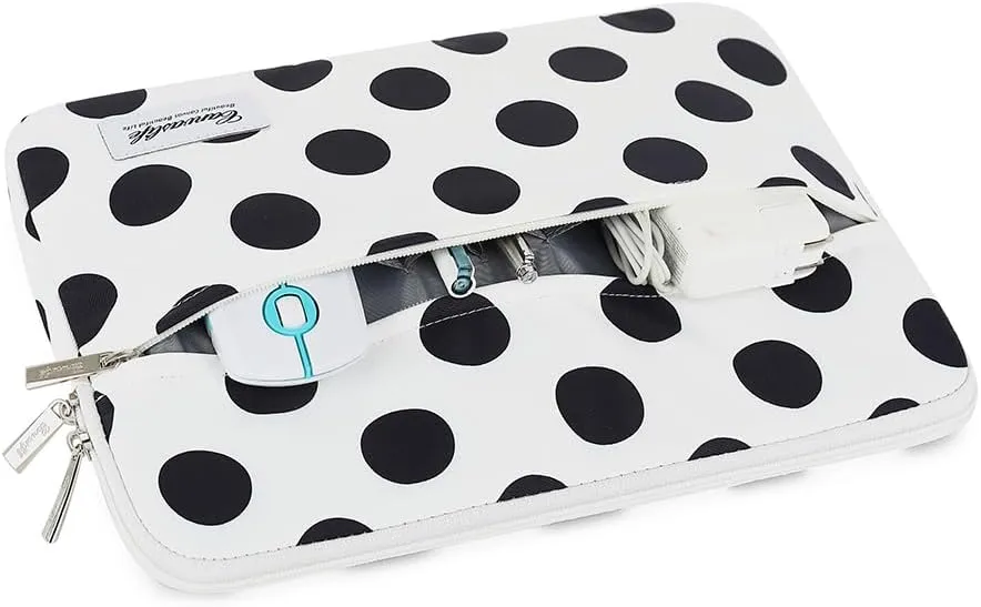 Canvaslife Waterproof Patten Laptop Sleeve 14 inch 14.0 inch Laptop case Bag (Black dot)