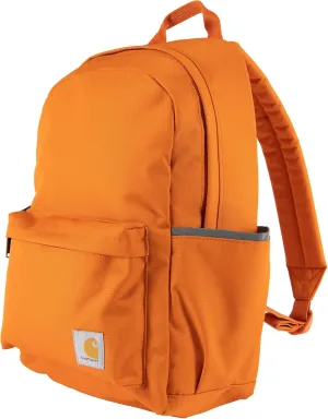 Carhartt 21L Classic Backpack, Water-Resistant Pack W/ 15" Laptop Sleeve and Organizational Compartments, Marmalade, PFAS Free