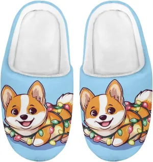 Cartoon Animal Children's Plush Slippers Washable House Slippers Cute Patterns Comfortable Flannel Indoor Winter Shoes SizeUS 9-15