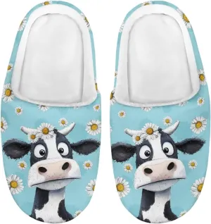 Cartoon Animal Children's Plush Slippers Washable House Slippers Cute Patterns Comfortable Flannel Indoor Winter Shoes SizeUS 9-15