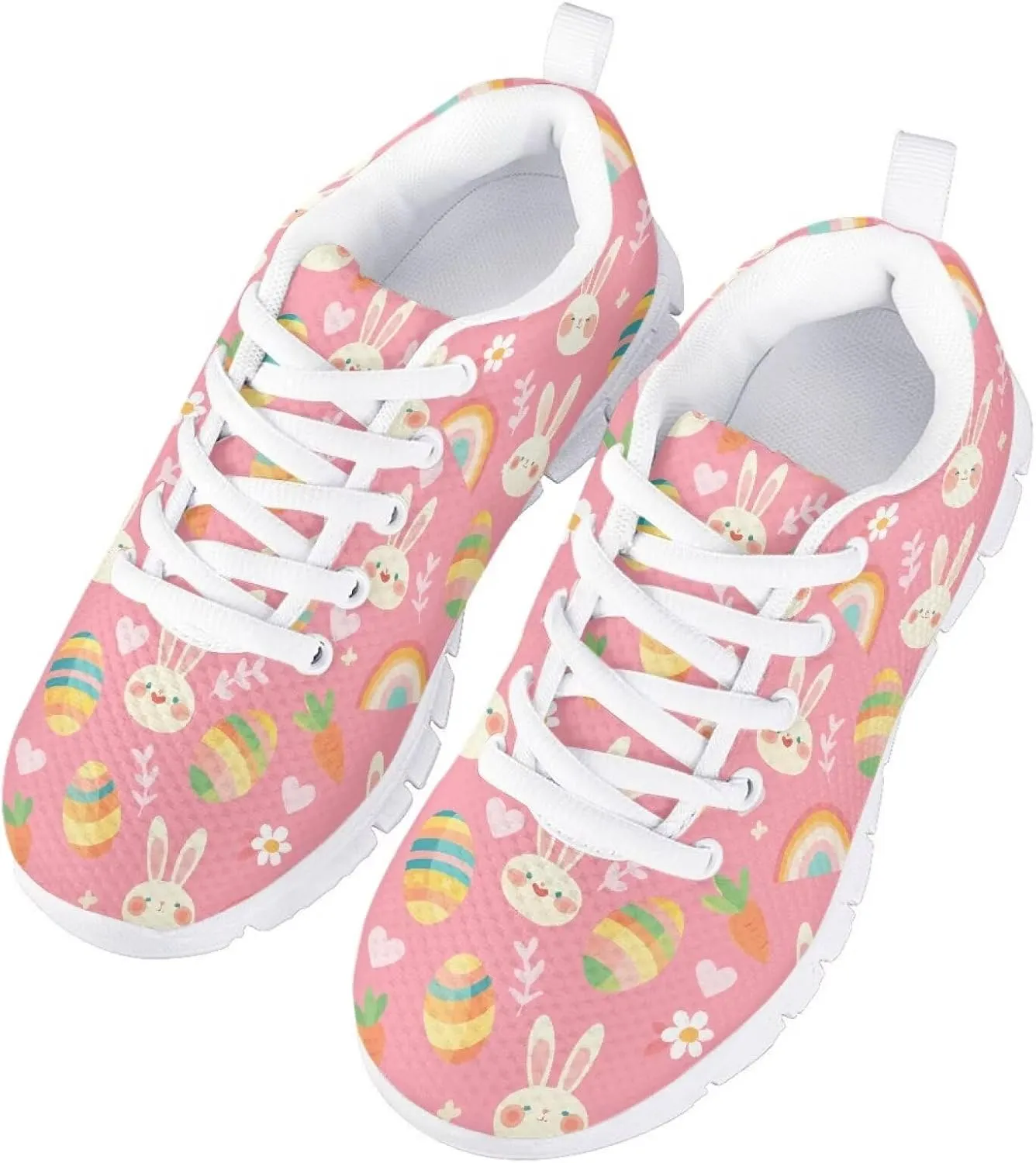 Cartoon Animal Kids Tennis Shoes Girls Running Walking Sports Sneakers Lightweight for Little Kid Size11-13/ Big Kids Size1-5