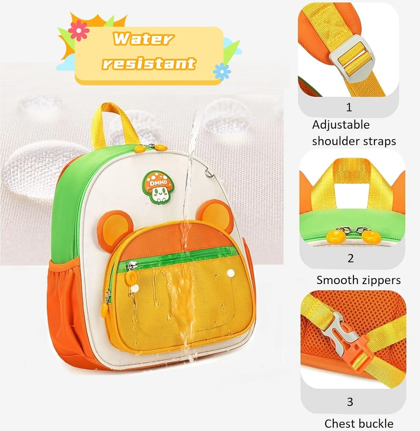 Cartoon Cat Toddler Kids Backpack for Boys Girls Preschool Kindergarten Backpack Mini Bookbag for Children Blue