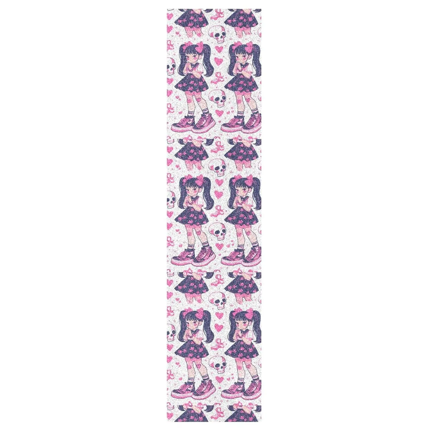 Cartoon Cute Doll Skeleton Skateboard Grip Tape roll Waterproof Fusion Scooter Grip Tape longboards Grip Tape Anti Slip mini Cruiser Skateboard Grip, 44×10 Inch