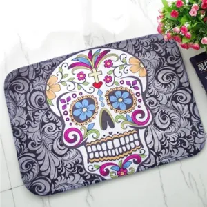 Cartoon floor mats Creative enamel carpets Plush children's bedroom entry mats