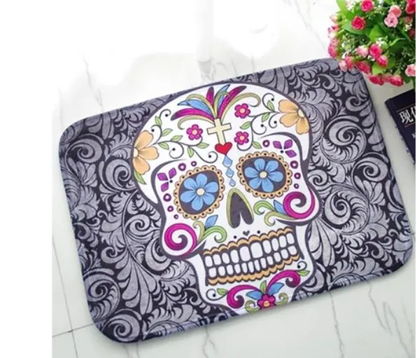 Cartoon floor mats Creative enamel carpets Plush children's bedroom entry mats