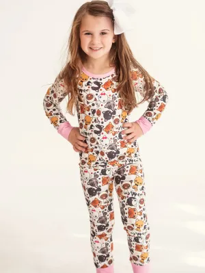 Cartoon Kitties Willow Cloud Soft Long Lounge Set