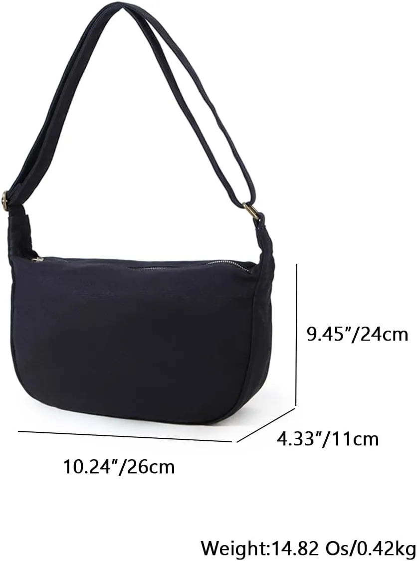 Casual Crossbody Purse,Ladies Fashion Crossbody Satchel Canvas Purse for Women
