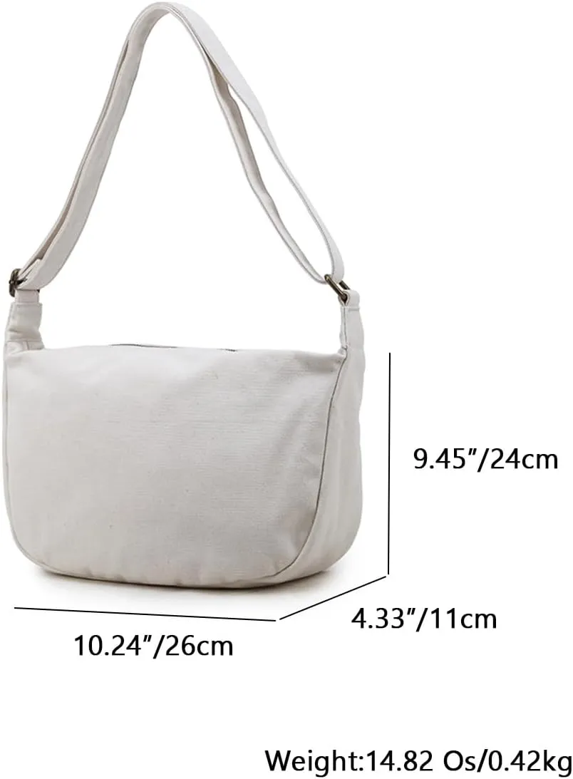 Casual Crossbody Purse,Ladies Fashion Crossbody Satchel Canvas Purse for Women