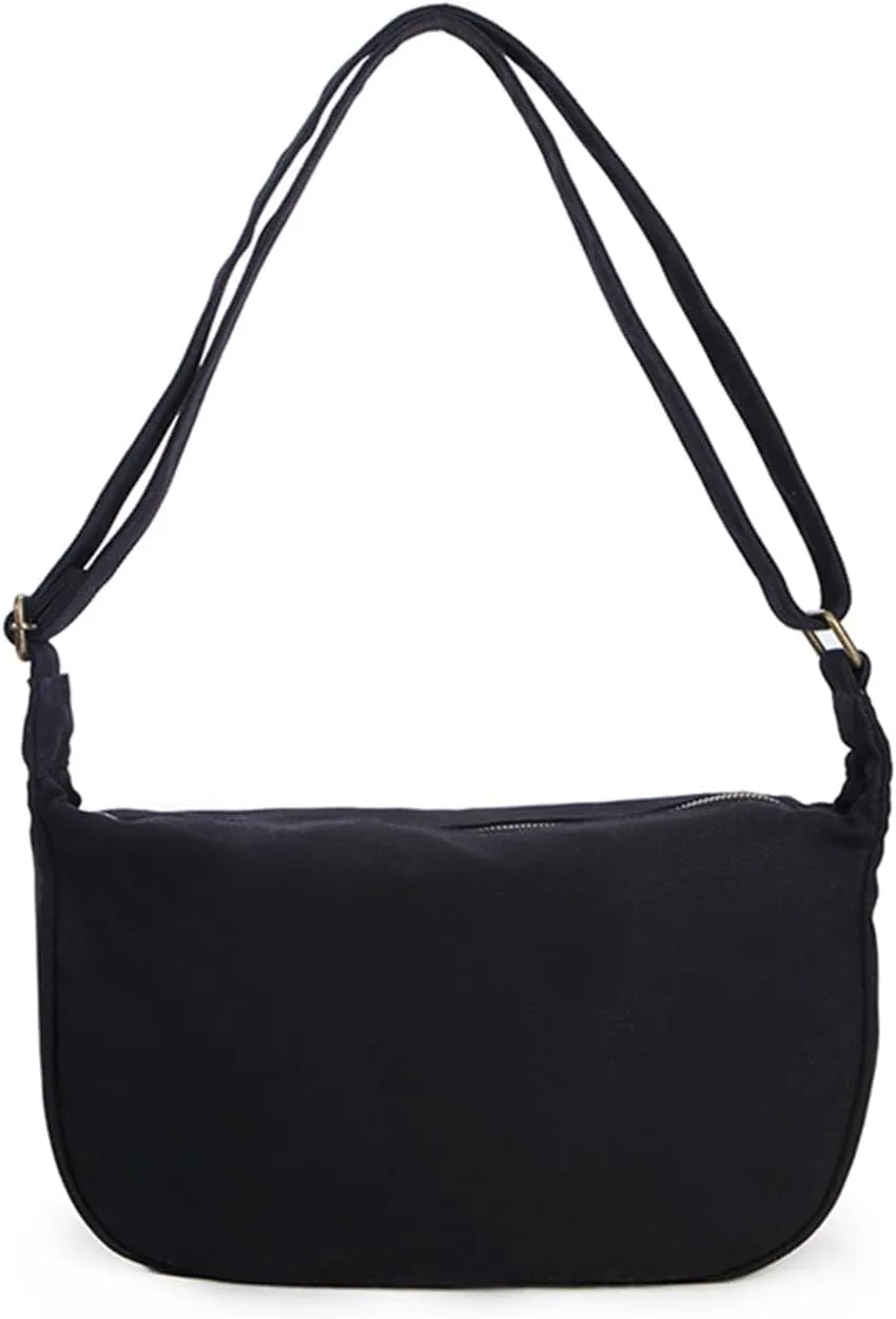 Casual Crossbody Purse,Ladies Fashion Crossbody Satchel Canvas Purse for Women
