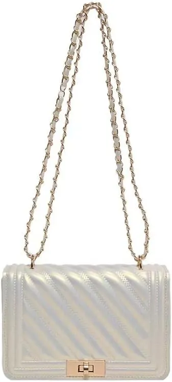 Casual Thread Lock Trendy Personalized Fashion Small Square Bag for WomenChain Simple Single Shoulder Crossbody Bag