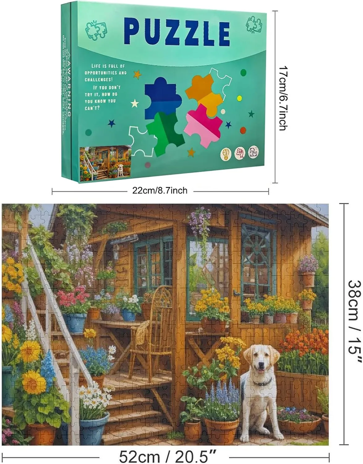 Cat and Fish Jigsaw Puzzles Adults Fun 520 Pieces Cute Cartoon Toy Intellectual Game Stress Relief Toy Home Decoration Education Relaxation and Intelligence 520pcs Gift for Women 20.5x15 Inch