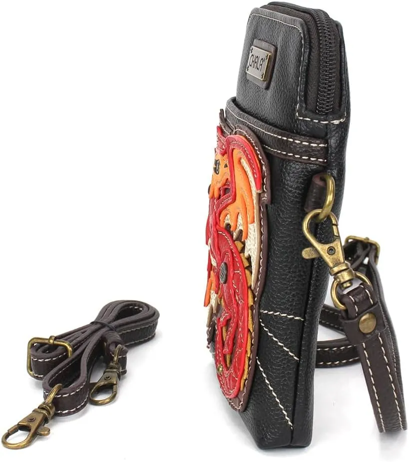 CHALA Cell Phone Crossbody Purse-Women PU Leather/Canvas Multicolor Handbag with Adjustable Strap