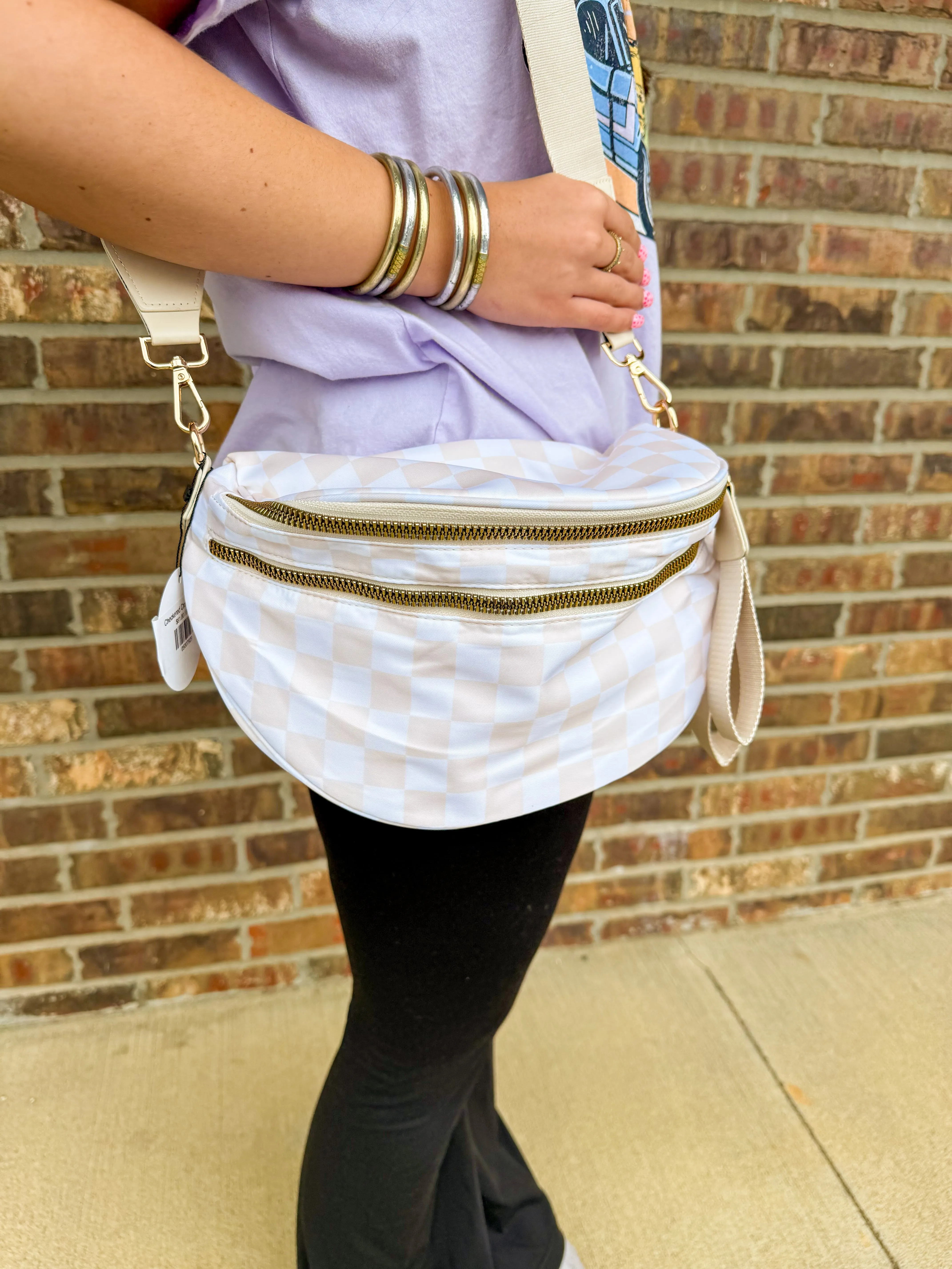 Checkered Crossbody Bag