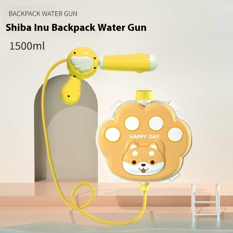 Children's Cartoon Backpack Water Gun Water Beach Toys