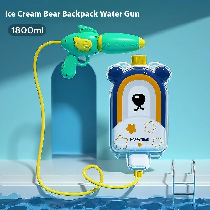Children's Cartoon Backpack Water Gun Water Beach Toys