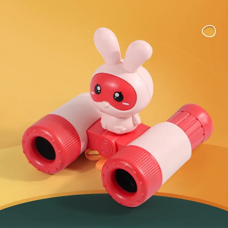 Children's Outdoor Travel Adventure Binoculars, Detachable High Magnification Cartoon Telescope Toy