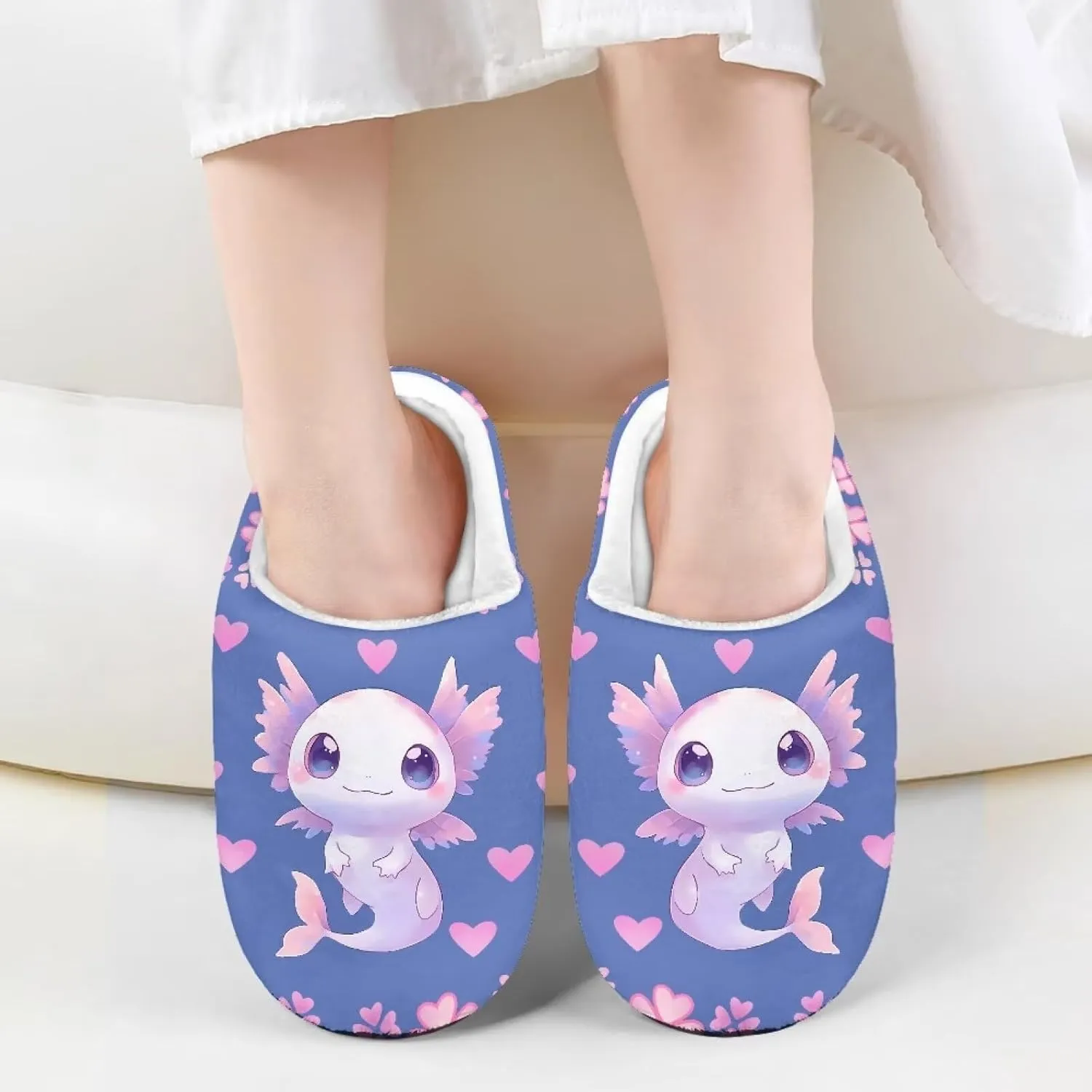 Children's Plush Slippers Cozy Plush Slip-on House Shoes with Memory Foam Warm Winter Kids Non-Slip Indoor Slipper