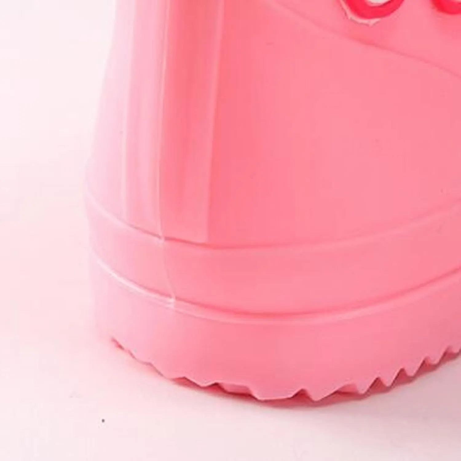 Children's Rain Shoes Pink Rabbit Cartoon Character Rain Shoes Boys and Girls Water Shoes Rhinestone Baby Girl Shoes (Pink, 7.5 Toddler)