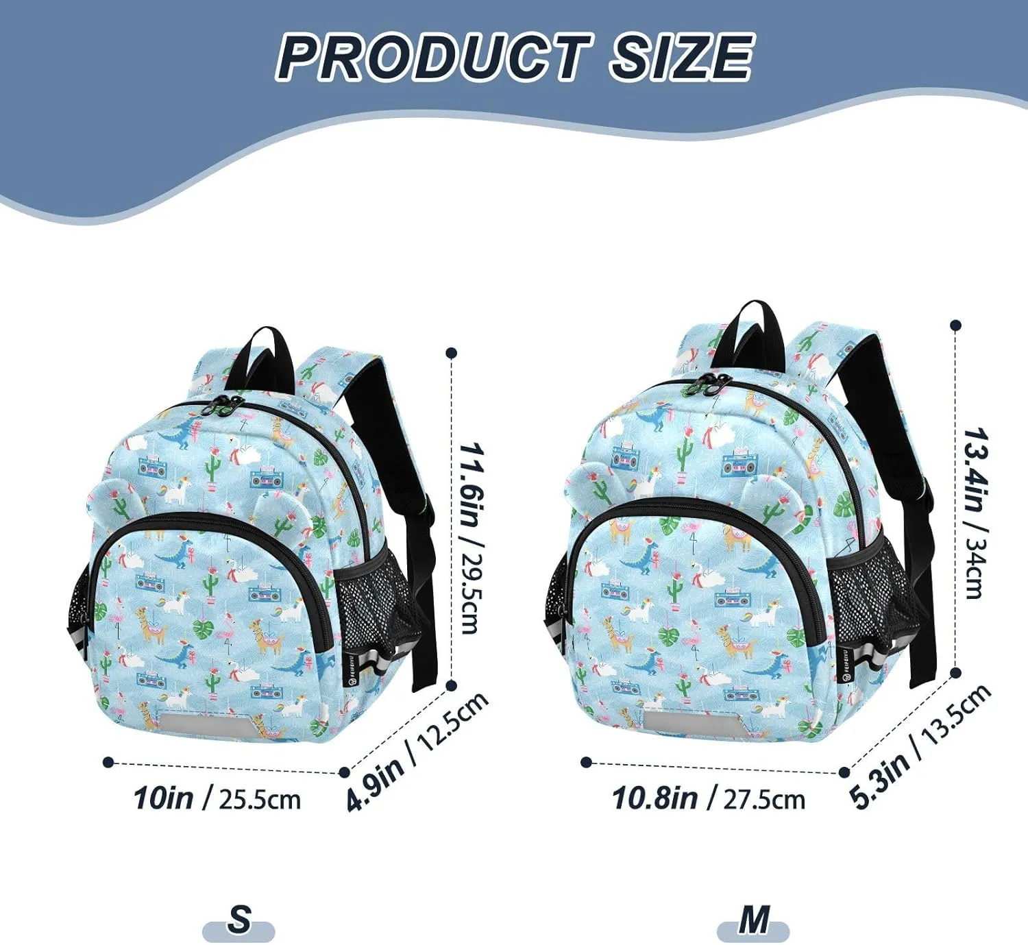Christmas Preschool Backpack Cartoon Animal Daycare Bookbag School Backpack with Traction Rope for Kids 3-6