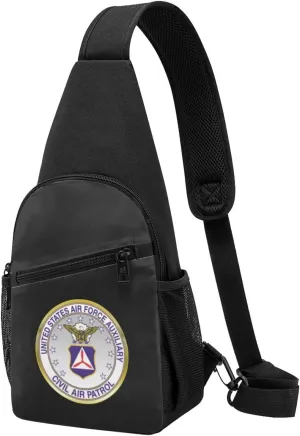 Civil Air Patrol Logo Unisex Chest Bag Lightweight Crossbody Shoulder Bag Travel Pocket