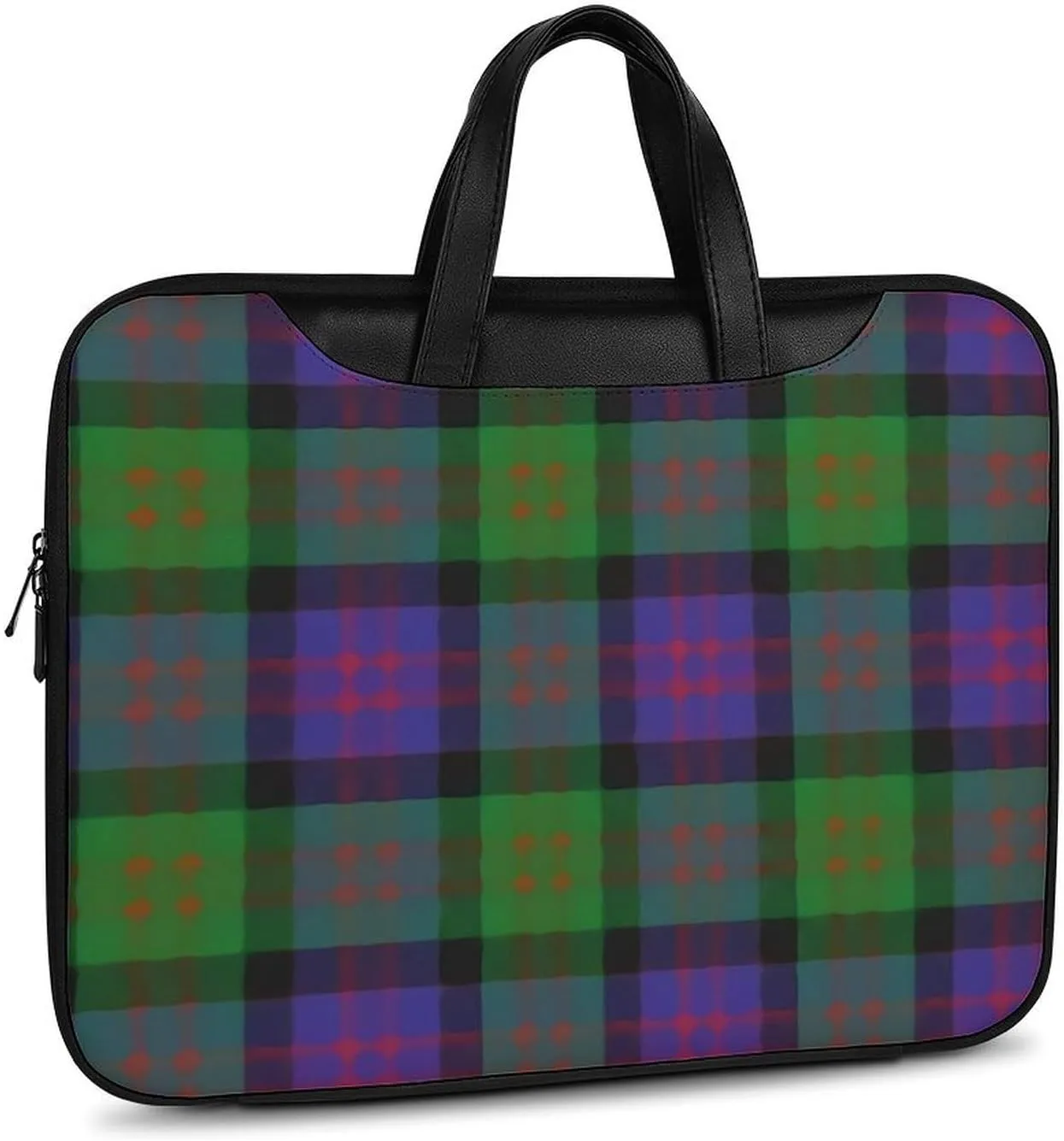 Clan Rutherford Tartan Handheld Single Shoulder Crossbody Laptop Bag Unisex